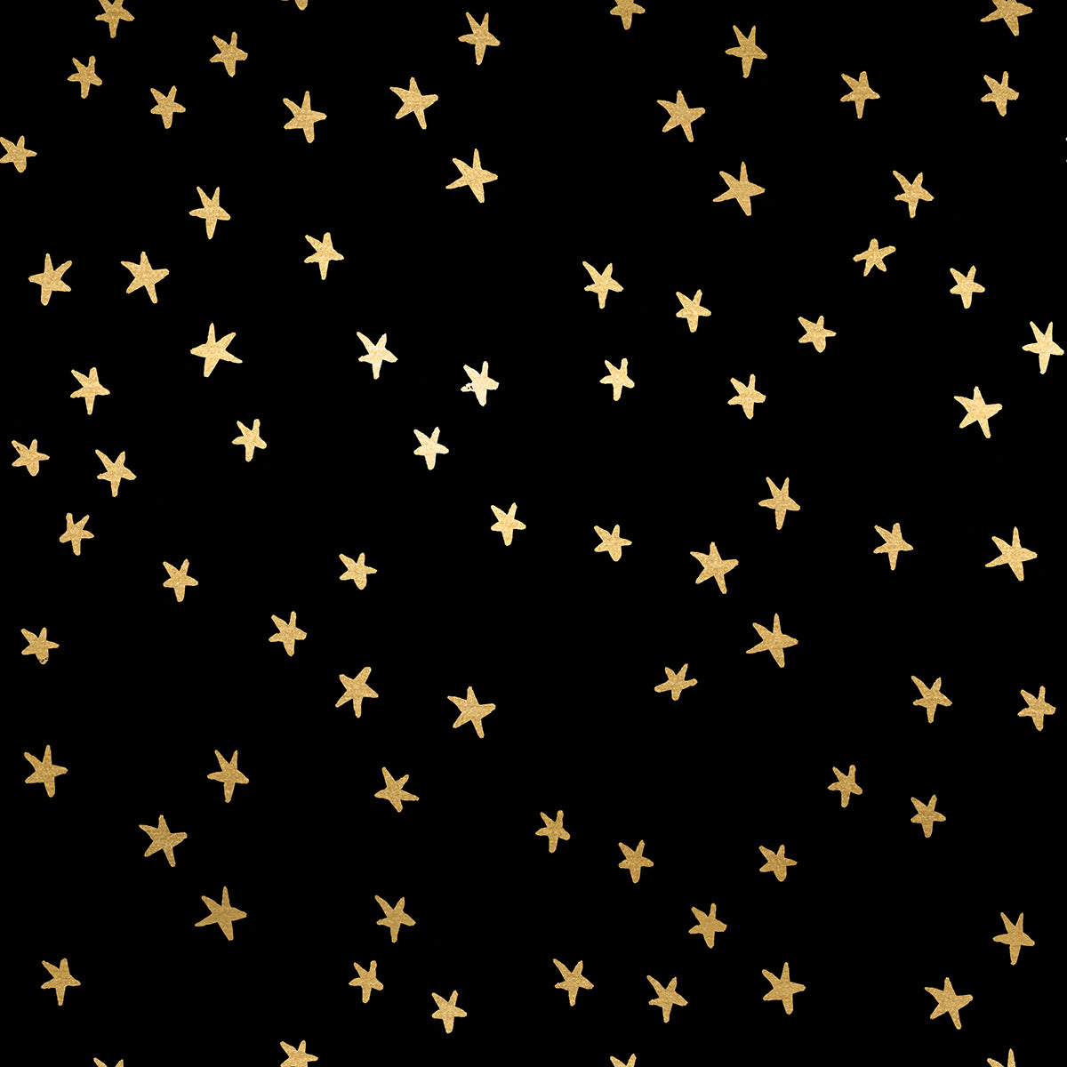 Black & Gold Metallic - Starry